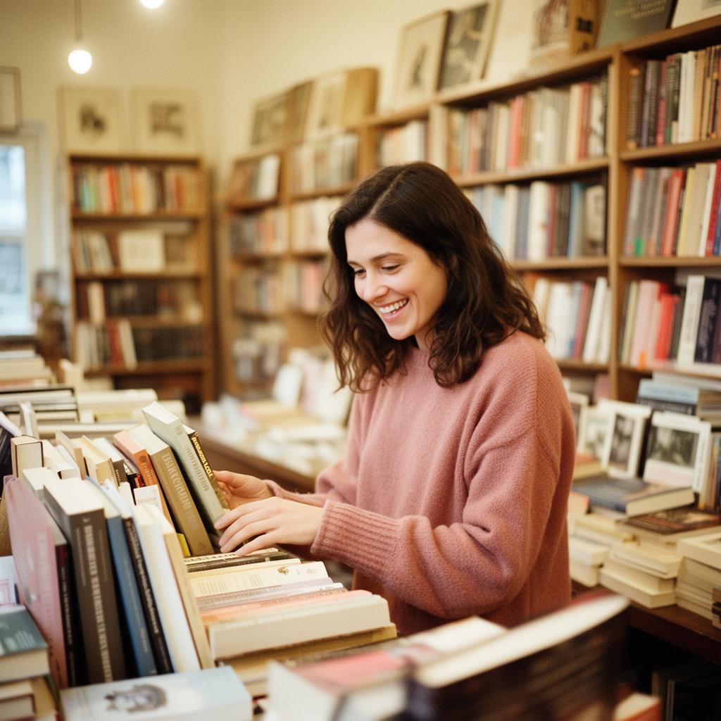A quiet bookstore hour